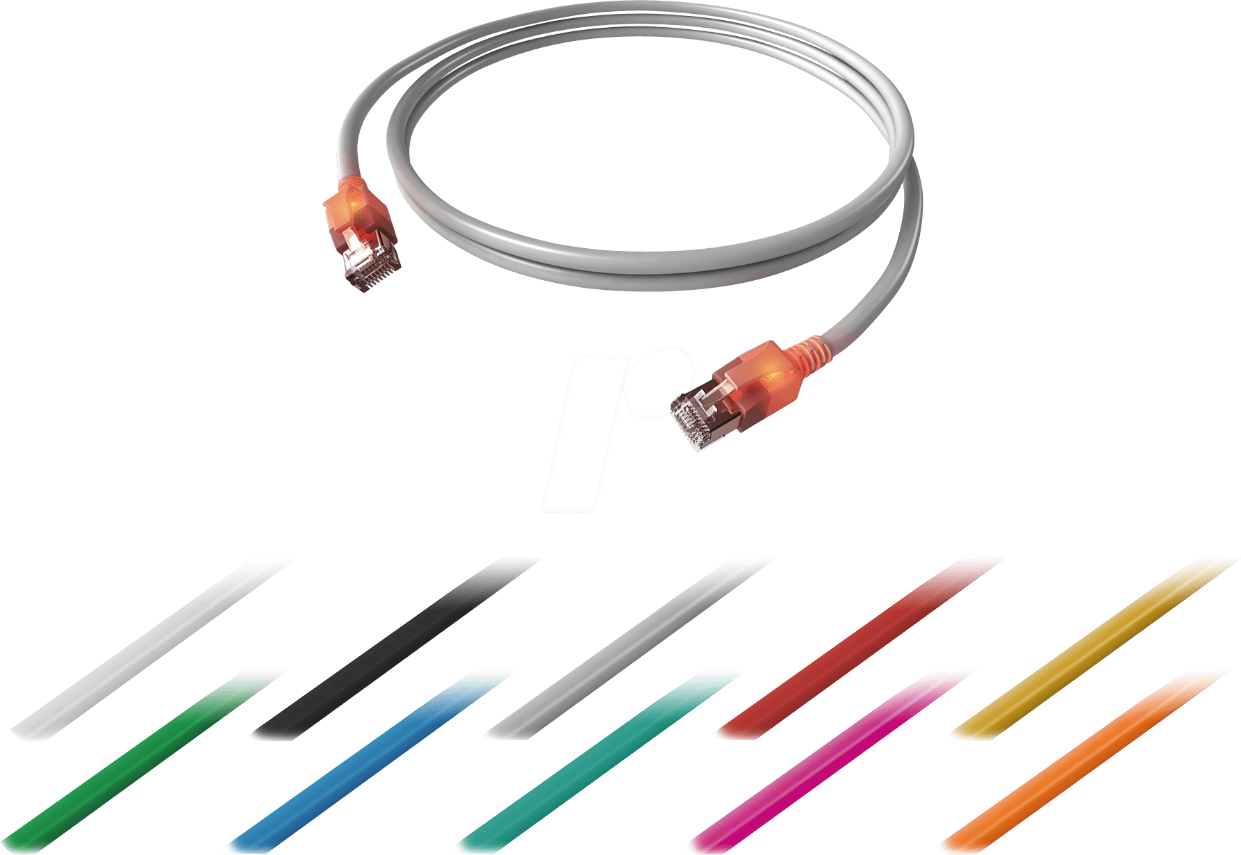 Bild von EASY CS1OS0200 - DualBoot® LED Patchkabel, Cat.6a, S/FTP, schwarz, 20 m