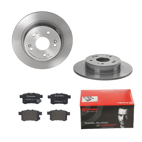 Bild von BREMBO Bremsensatz-Hinterachse COATED DISC LINE / STANDARD Bremsensatz, Scheibenbremse hinten rechts links voll 282mm für ACURA (GAC) HONDA (DONGFENG)