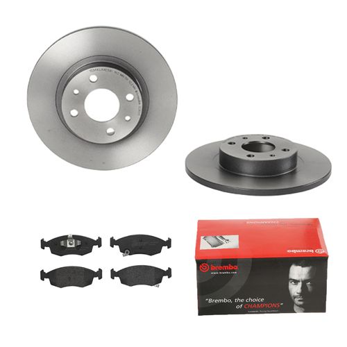 Bild von BREMBO Bremsensatz-Vorderachse COATED DISC LINE / STANDARD Bremsensatz, Scheibenbremse vorne rechts links voll 257mm für ALFA ROMEO FIAT LANCIA 608020