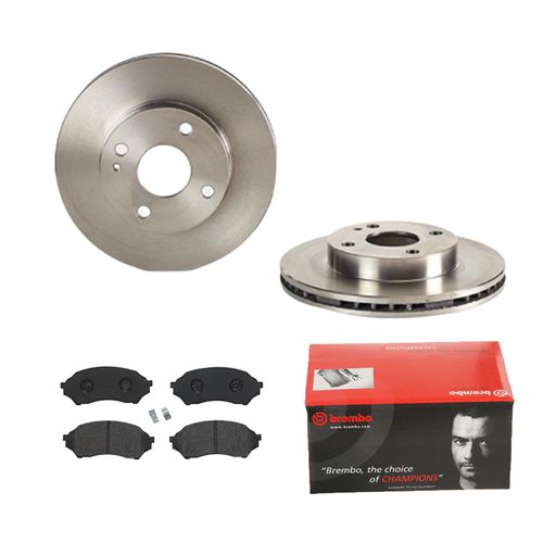 Bild von BREMBO Bremsensatz-Vorderachse Bremsensatz, Scheibenbremse vorne rechts links innenbelüftet 235mm für MITSUBISHI MAZDA B2YD3329Z B2YD3328Z BJYL3323Z I