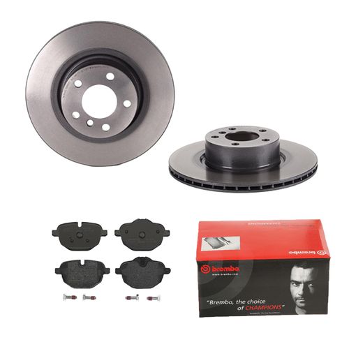 Bild von BREMBO Bremsensatz-Hinterachse COATED DISC LINE / STANDARD Bremsensatz, Scheibenbremse hinten rechts links innenbelüftet 330mm für BMW (BRILLIANCE) 34