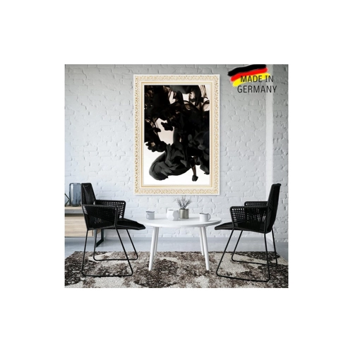 Bild von Stilvoller Clamaro Bilderrahmen 'Friedrich' – Antik Massivholz in Weiss Gold