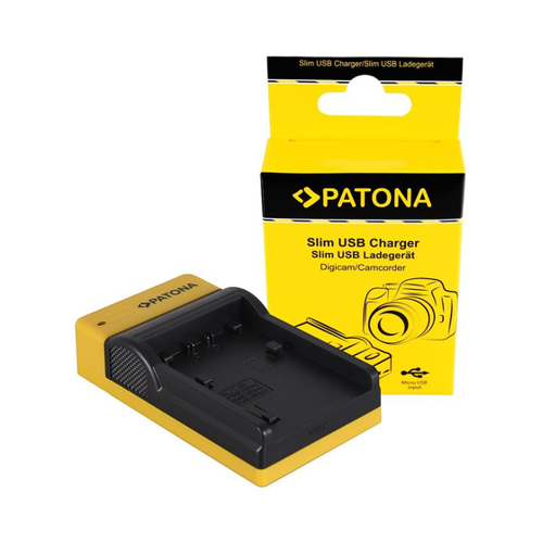 Bild von Slim Micro-USB Ladegerät für Sony NP-FP50 und weitere Modelle von PATONA