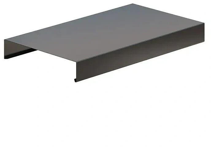 Bild von Sarei Haus- und Gartentechnik Glattblech Sarei Mauerabdeckung Alu-anthrazit 0,8 m, Aluminium