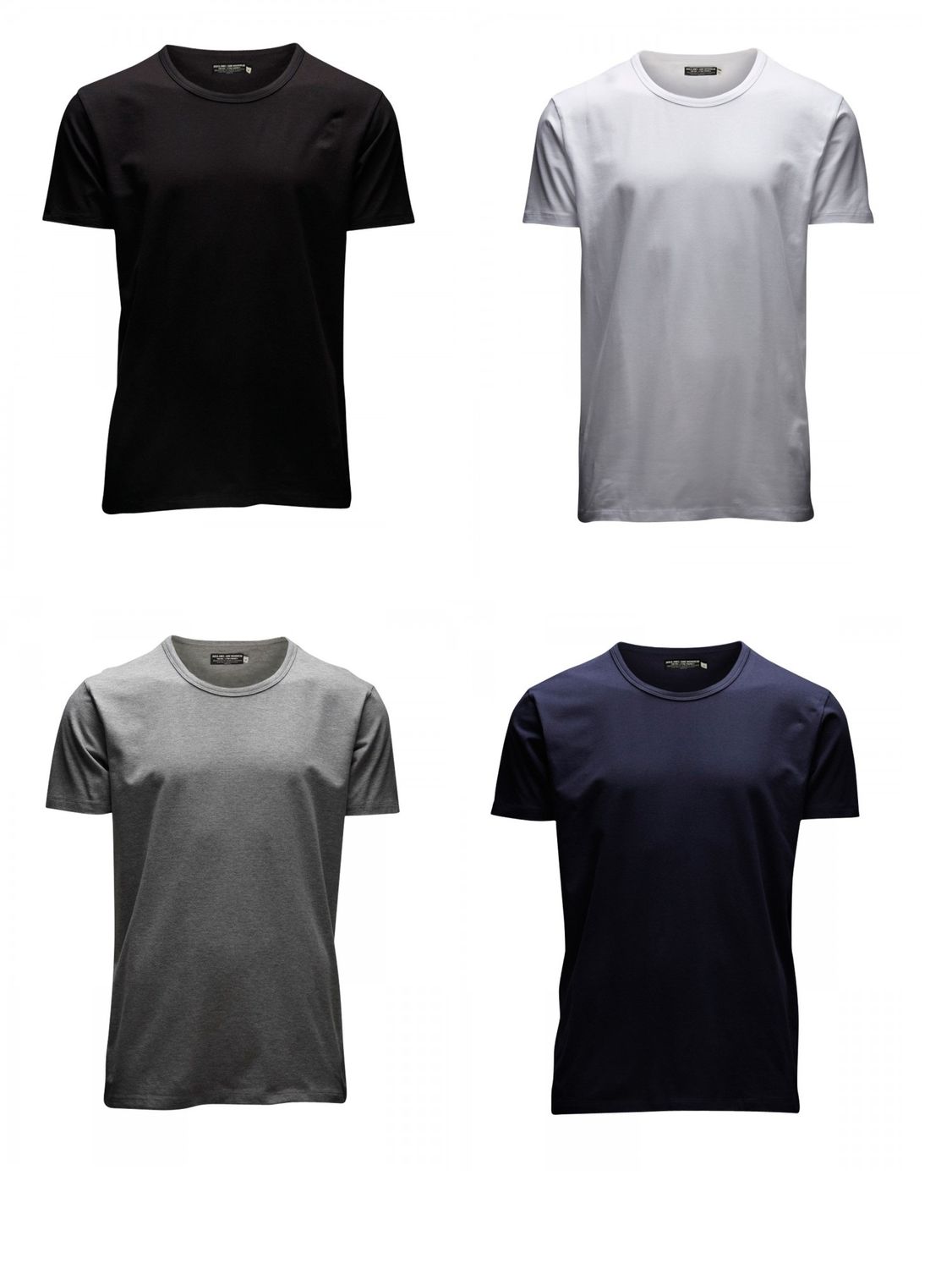 Bild von Jack & Jones Herren T-Shirt O-Neck & V-Neck Slim Fit 4er Pack