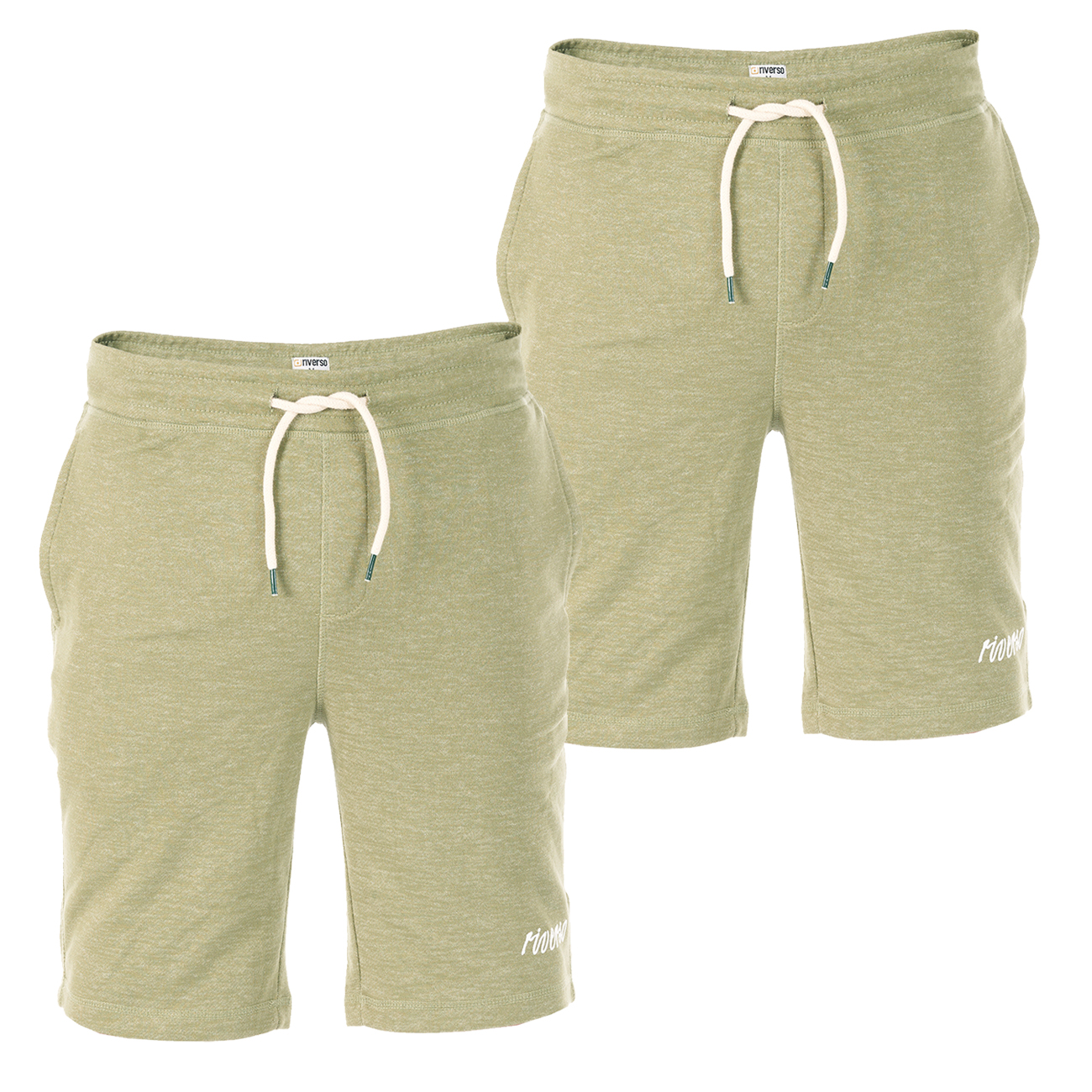 Bild von riverso Sweatshorts Herren Shorts RIVMike 2er Pack Regular Fit Bermudashorts aus pflegeleichter Baumwollmischung