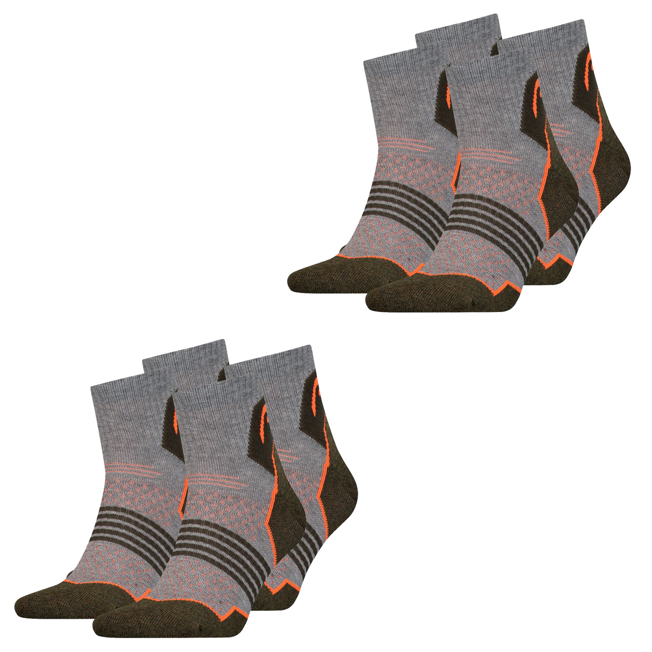 Bild von HEAD Herren Damen Hiking Quarter Sportsocken Unisex Wandersocken - 4er 6er 8er Multipack