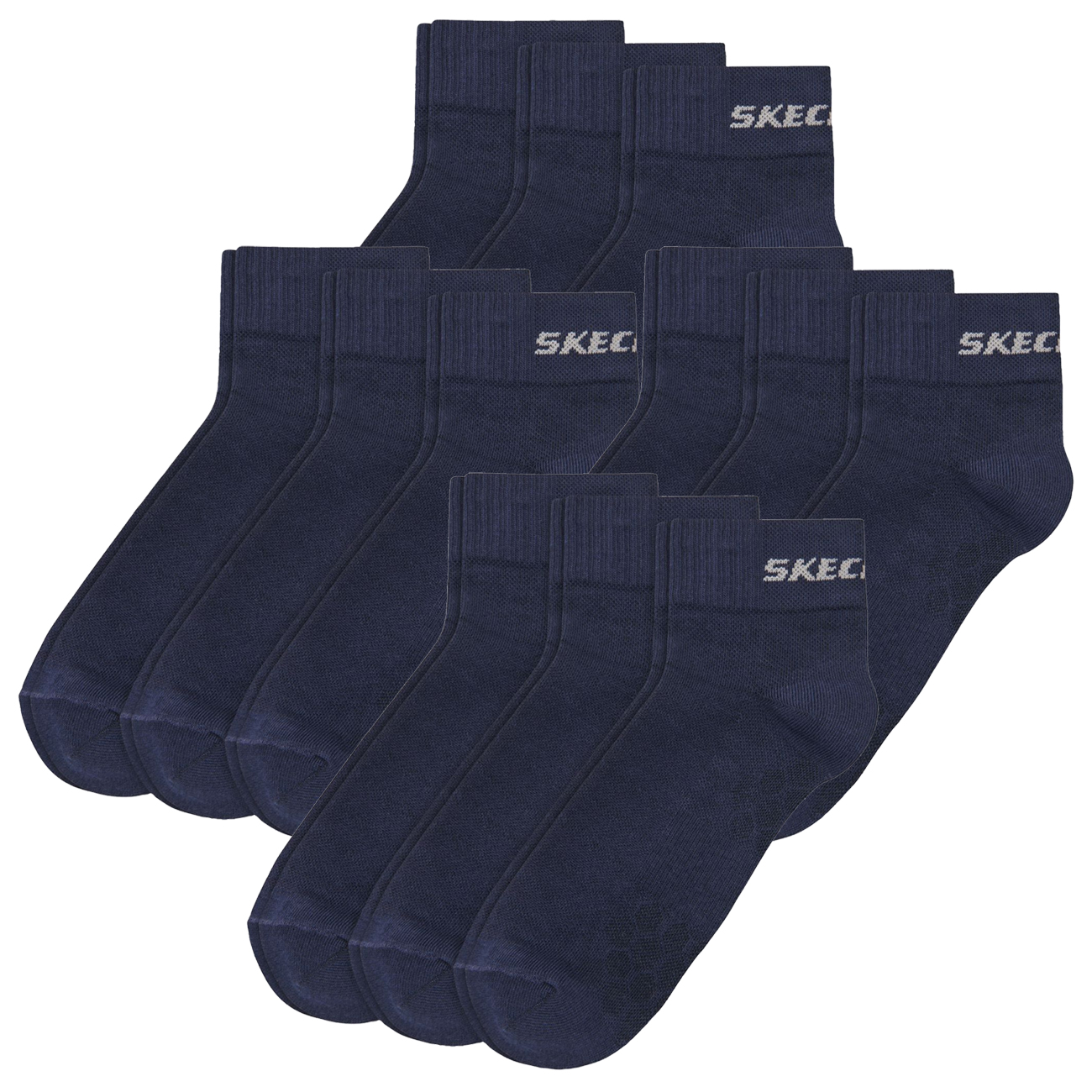 Bild von Skechers Unisex Quarter Socken Mesh Ventilation - 6er 9er 12er Multipack