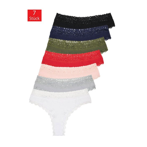 Bild von Tazzio Damen String 7er-Pack Tanga Unterhose F916