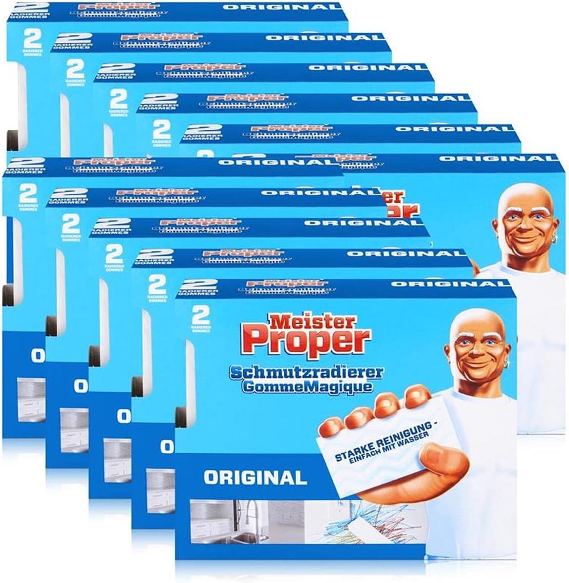 Bild von MEISTER PROPER Mr.Proper Express Schmutzradierer 2 Radierer/Paket (11er Pack) Reinigungstücher
