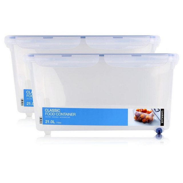 Bild von LocknLock Vorratsdose LocknLock Classic HPL896 Frischhaltedose 21L - Luft & Wasserdicht (2er, Kunststoff