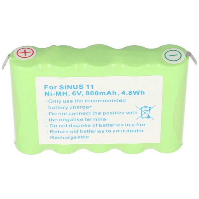 Bild von XCell Akku passend für universal Siemens Sinus 11, NiMH, 6V, 800mAh, 5 x AA, insert pack mit soldering tag, Telefon Zubehör