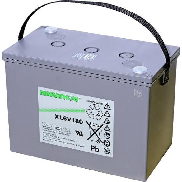 Bild von Exide, Versorgungsbatterie, Marathon XL6V180 Blei Akku mit M6 Schraubanschluss 6V, 179000mAh (6 V, 179 Ah)