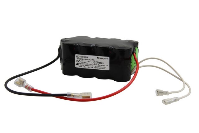 Bild von AccuCell Akku Primedic Defi B Typ M110 (1 Stk., Gerätespezifisch, 1500 mAh, Ladegerät inkl. Akku), Akku Ladegerät