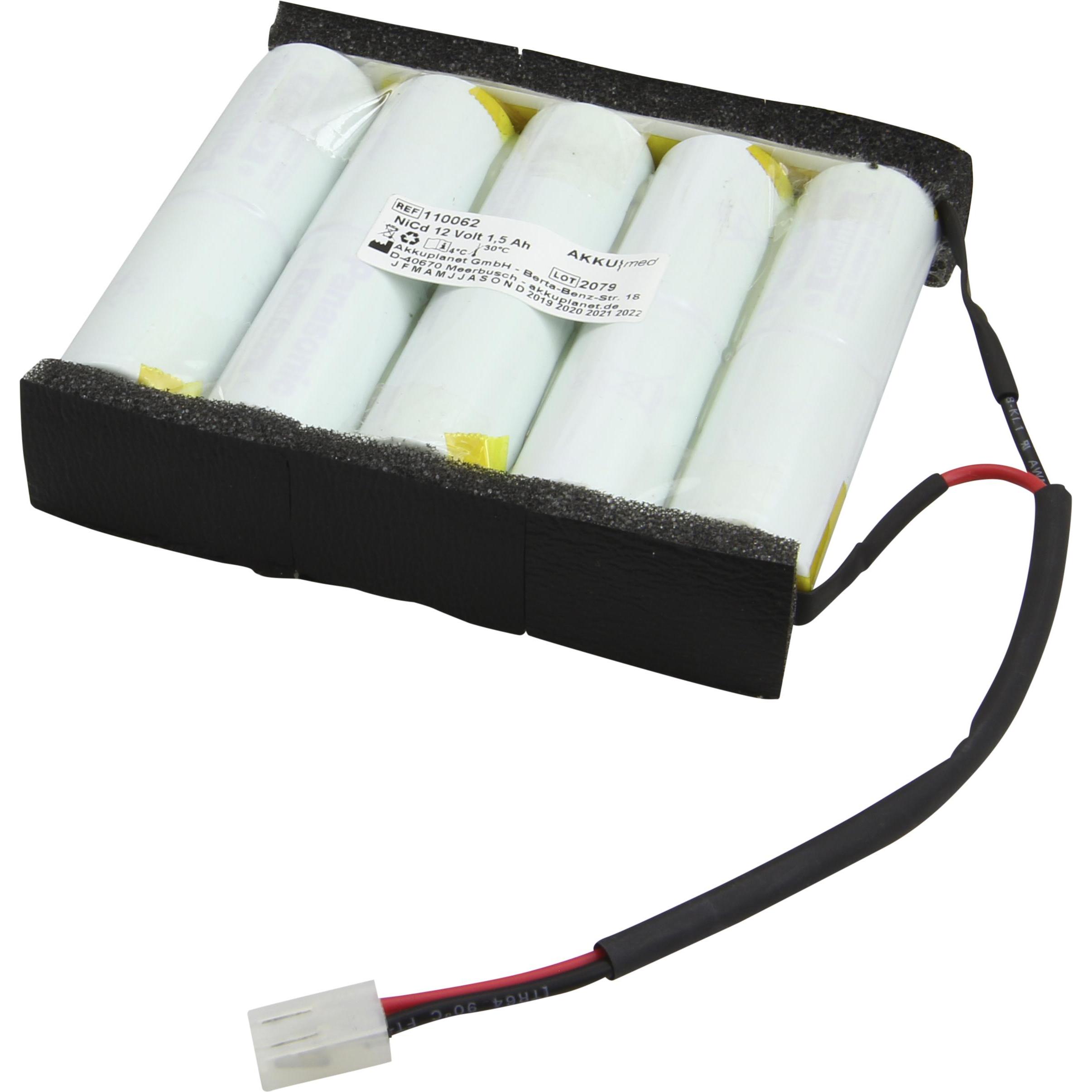 Bild von XCell NC Akku passend für Physio Control Defibrillator LP6, LP7 (1500 mAh), Batterien + Akkus