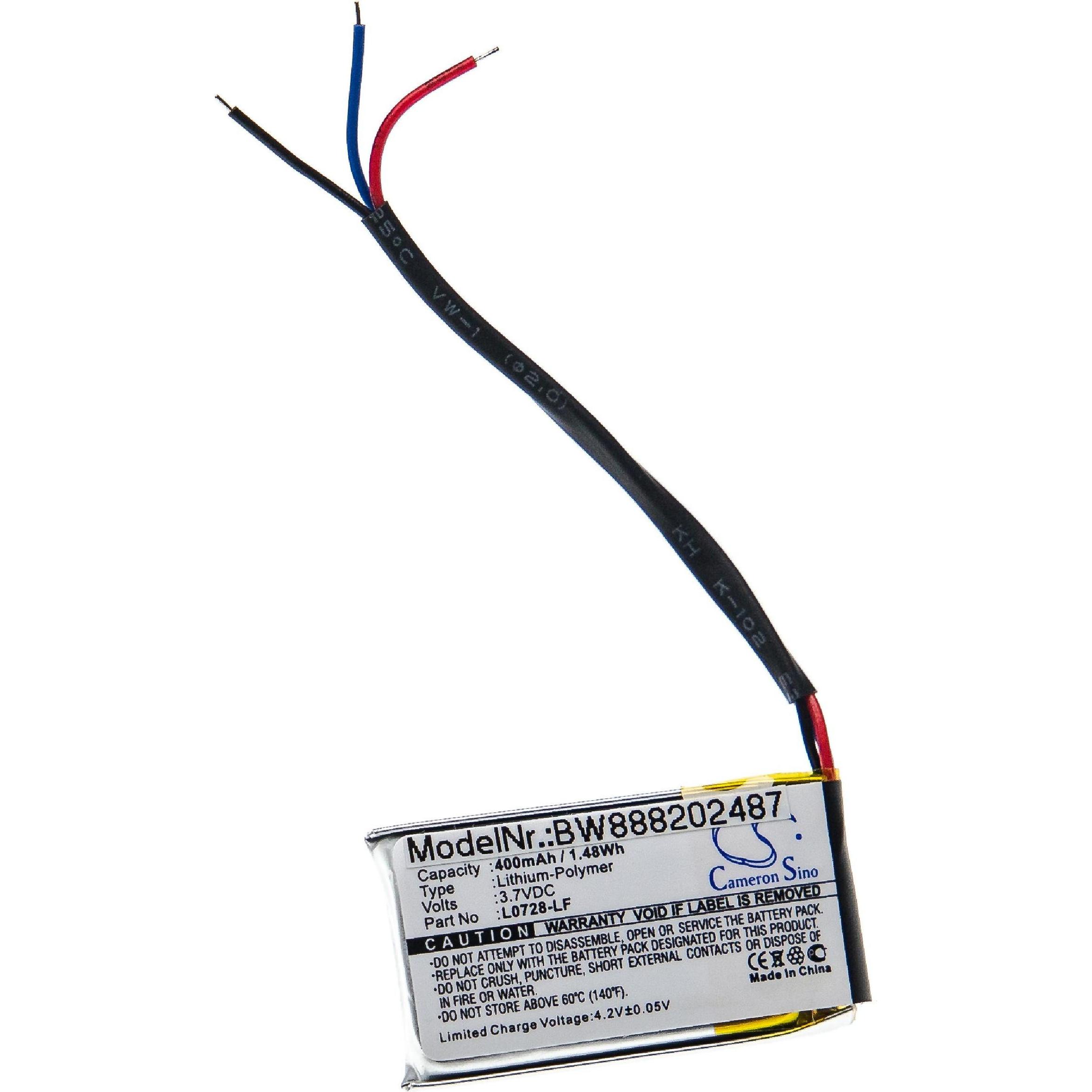 Bild von XCell Akku für JBL JR Pop u.a. 400mAh für Lautsprecher Boxen Speaker wie JBL L0728-LF, Audio Zubehör, Schwarz