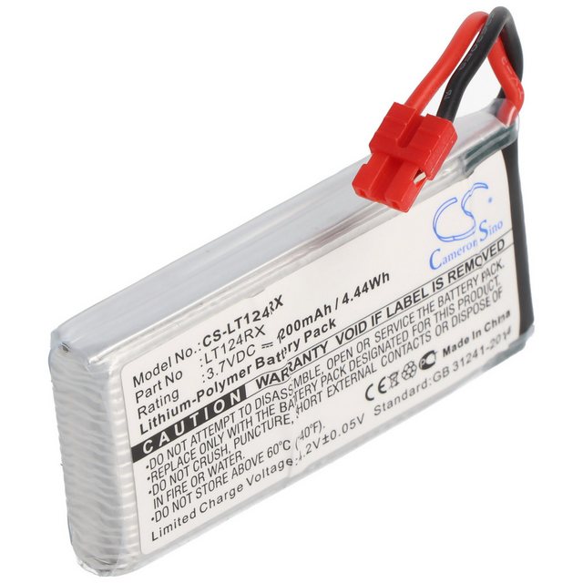 Bild von AccuCell Li-Polymer-Akku - 1200mAh (3.7V) - für Modellbau wie Syma X5HC (3.70 V, 1200 mAh)