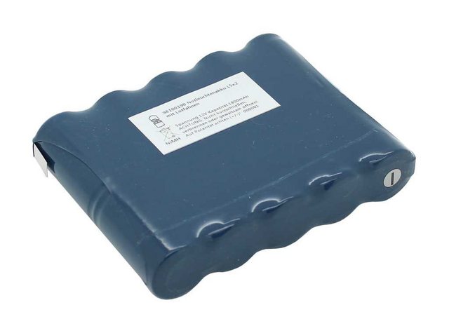 Bild von XCell Notleuchtenakku NiCd 12V 1800mAh L5x2 mit Lötfahnen (1 Stk., 1800 mAh, Ladegerät inkl. Akku), Akku Ladegerät