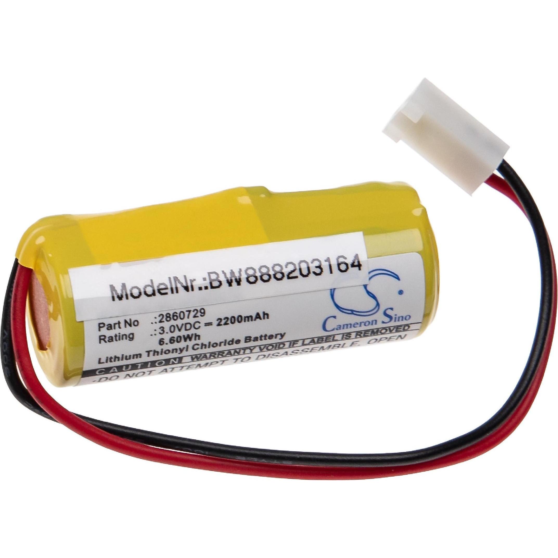 Bild von XCell Medizintechnik-Akku als Ersatz für Alaris MedSystem 2860729 - 2200mAh, 3V, Li-SOCl2 (1 Stk., 2200 mAh), Batterien + Akkus