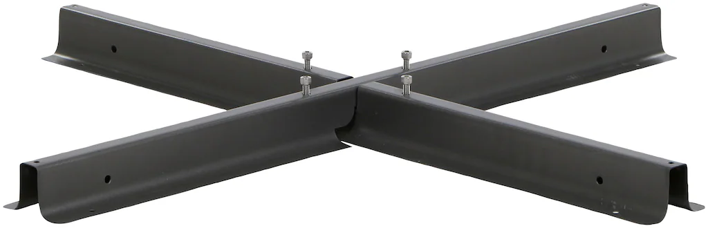 Bild von Siena Garden Plattenständer, Stahlkreuz für Schirme, schwarz