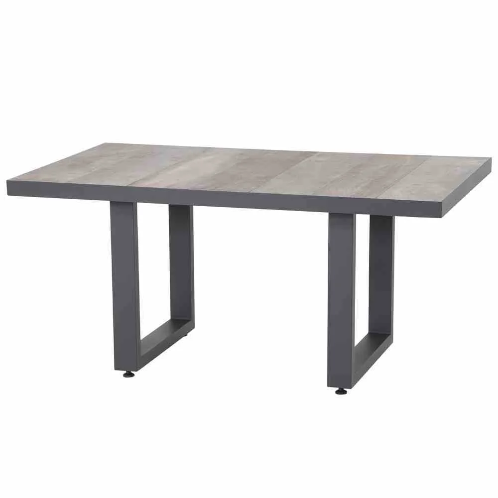 Bild von Siena Garden Gartentisch Corido Rechteckig Anthrazit/Matt 140 cm x 85 cm
