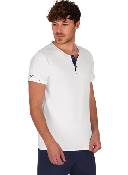Bild von Trigema T-Shirt »TRIGEMA T-Shirt Knopfleiste aus Biobaumwolle«