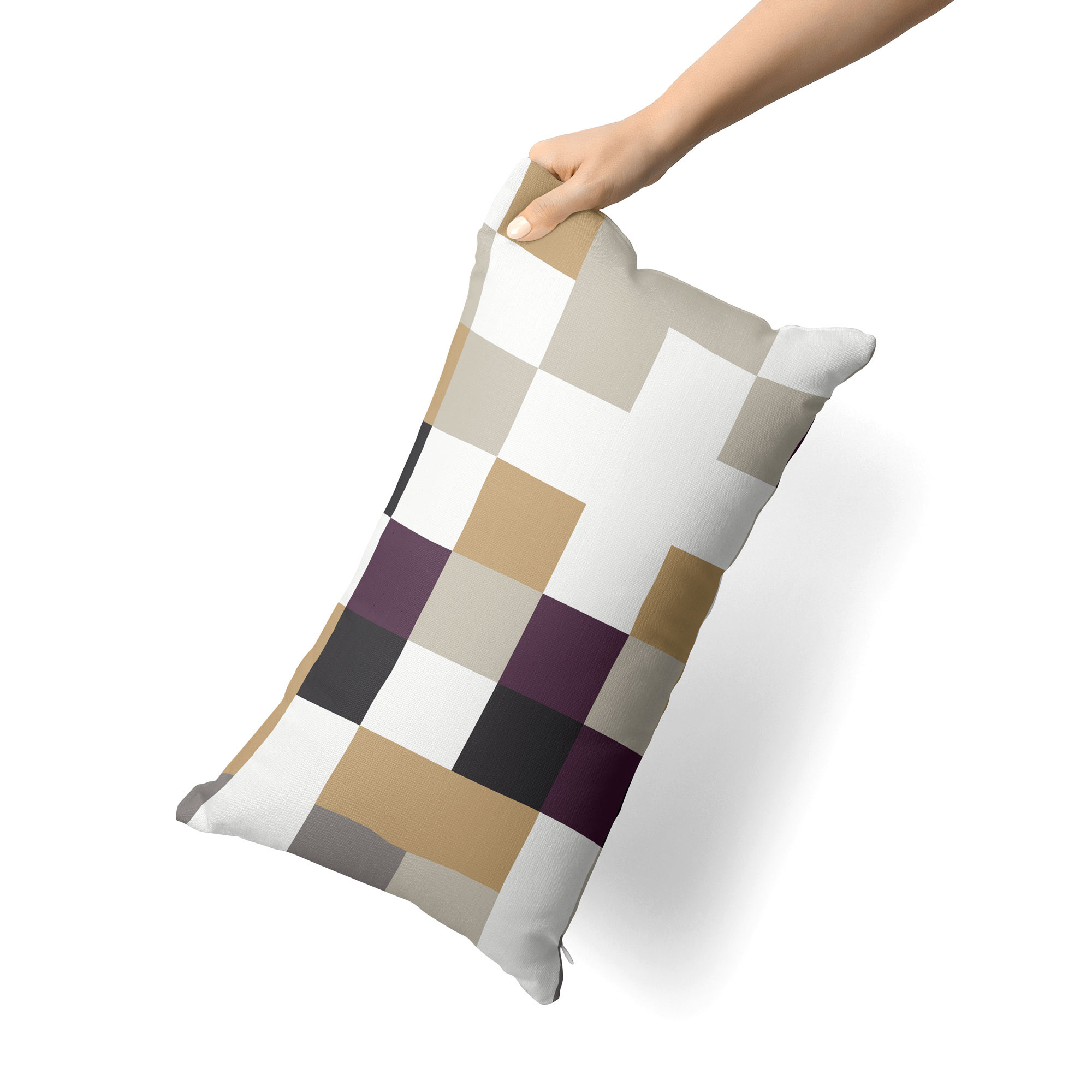 Bild von etérea Microfaser Bettwäsche Chars Beige Violett 40x80 cm 1x Kopfkissenbezug
