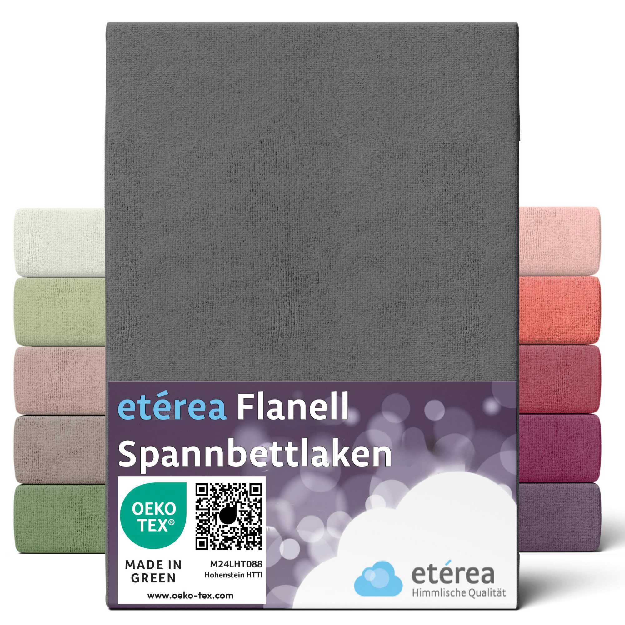 Bild von Etérea, Fixleintuch, Flanell Bettlaken (150 x 250 cm)