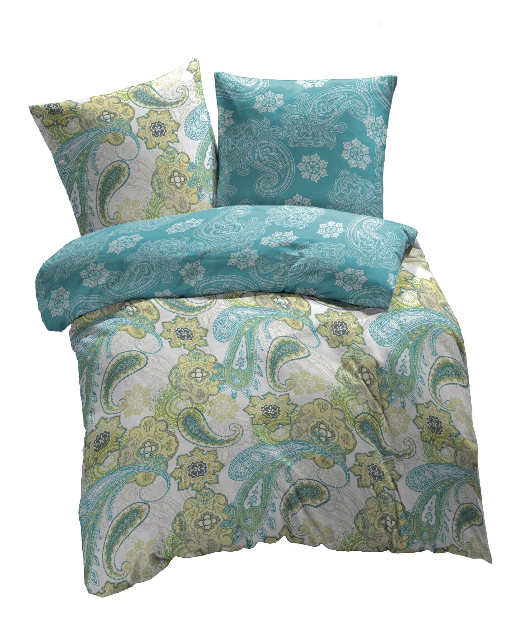 Bild von etérea Himmlische Qualität Bettwäsche etérea Mako Satin Bettwäsche Florina Paisley, Mako-Satin, 2 teilig