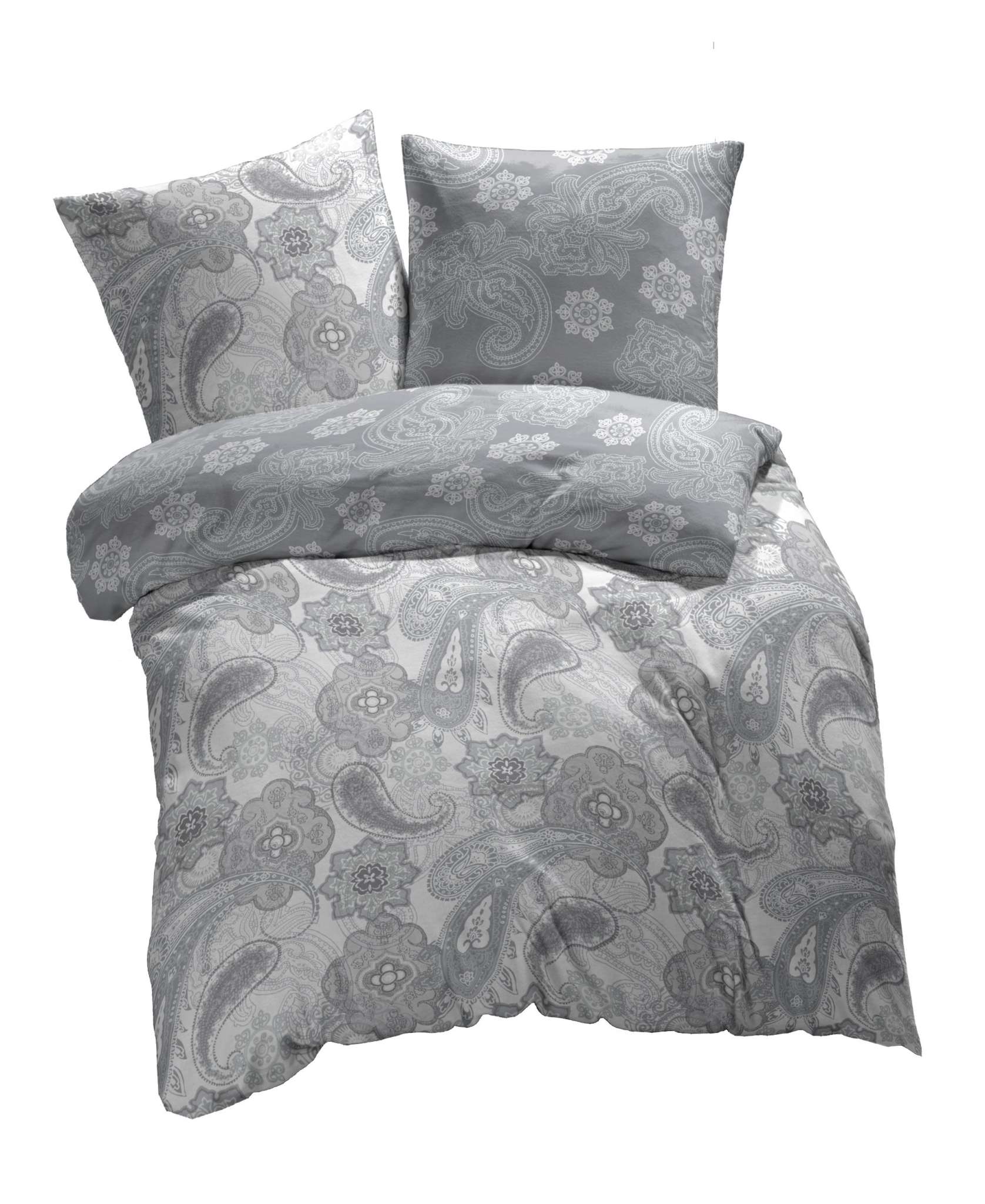 Bild von etérea Himmlische Qualität Bettwäsche etérea Mako Satin Bettwäsche Florina Paisley, Mako-Satin, 3 teilig