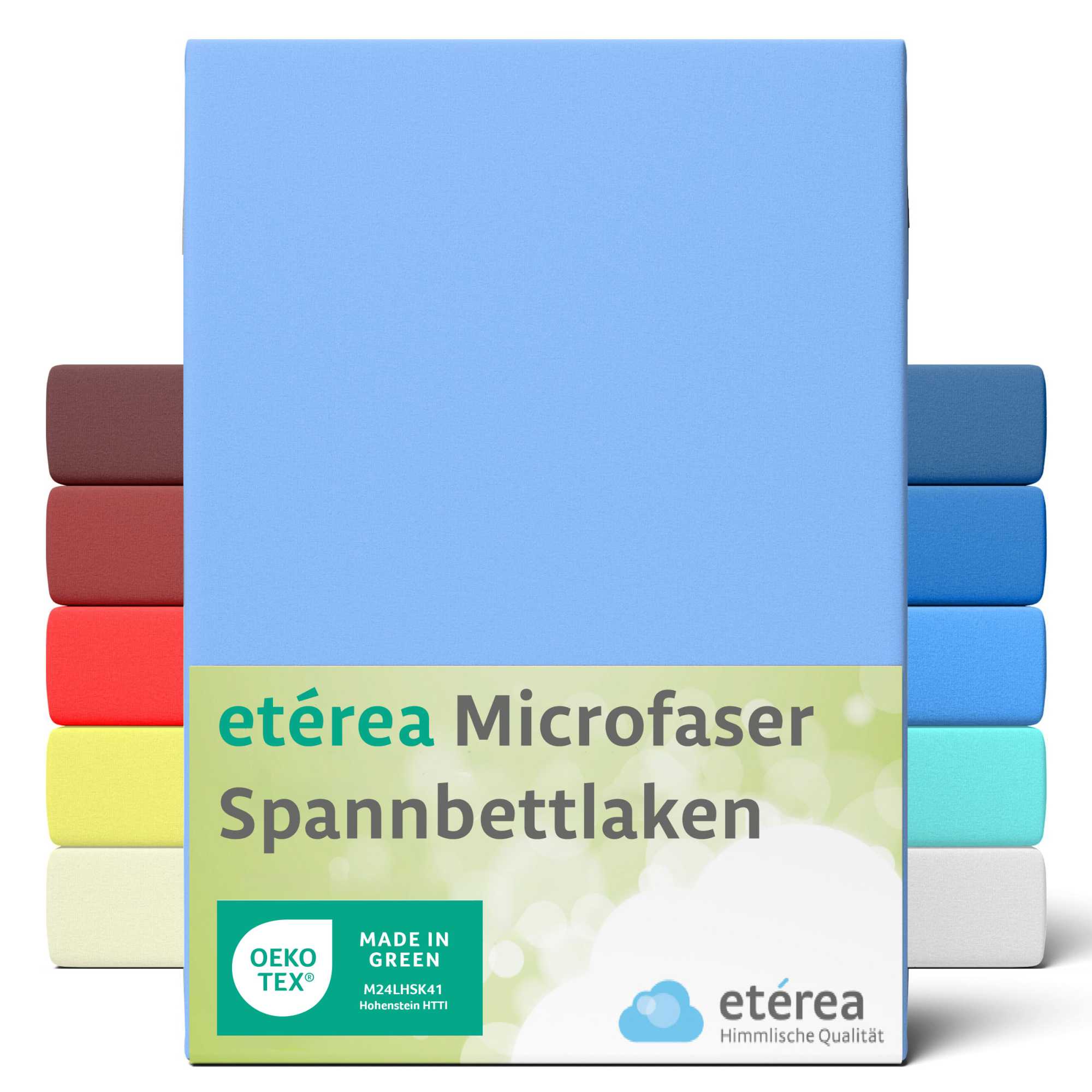 Bild von Etérea, Fixleintuch, Microfaser Jersey Spannbettlaken (140 x 200 cm, 160 x 200)