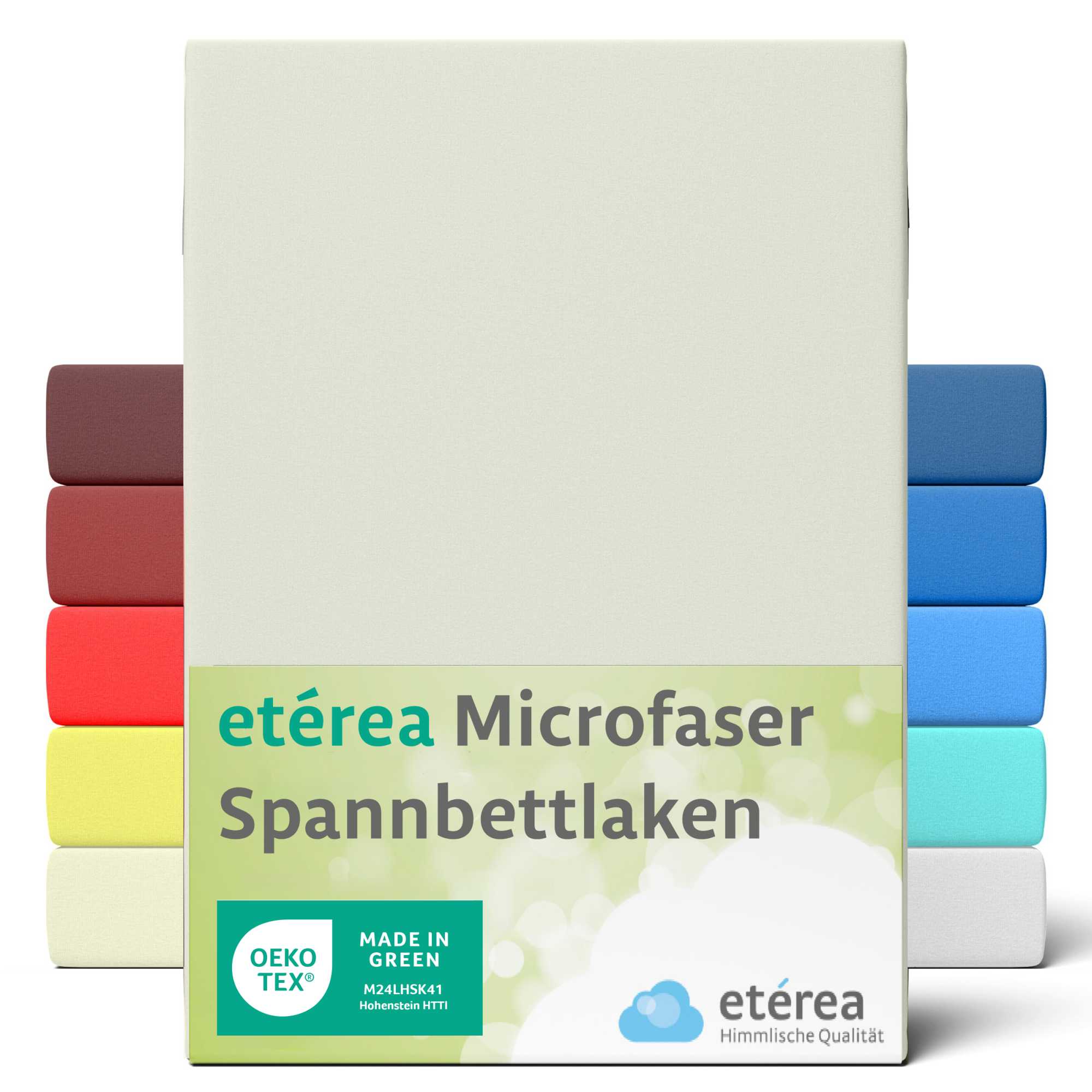 Bild von etérea Microfaser Spannbettlaken Nature 140x200 - 160x200 cm