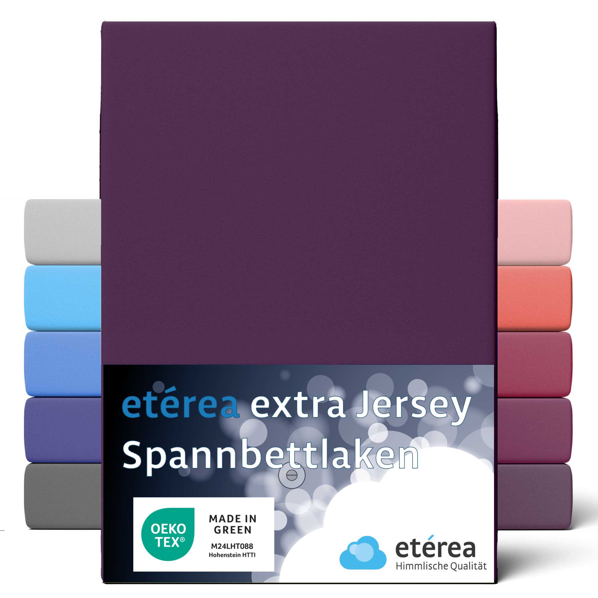 Bild von etérea Himmlische Qualität Spannbettlaken etérea Extra Jersey Spannbettlaken 90x200 -, Jersey, Gummizug: rundum, (1 Stück)