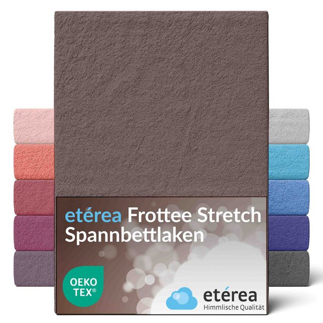 Bild von etérea Himmlische Qualität Spannbettlaken etérea Frottee Spannbettlaken 90x200 - 200x220 cm, Baumwollmischung, Gummizug: rundum, (1 Stück)