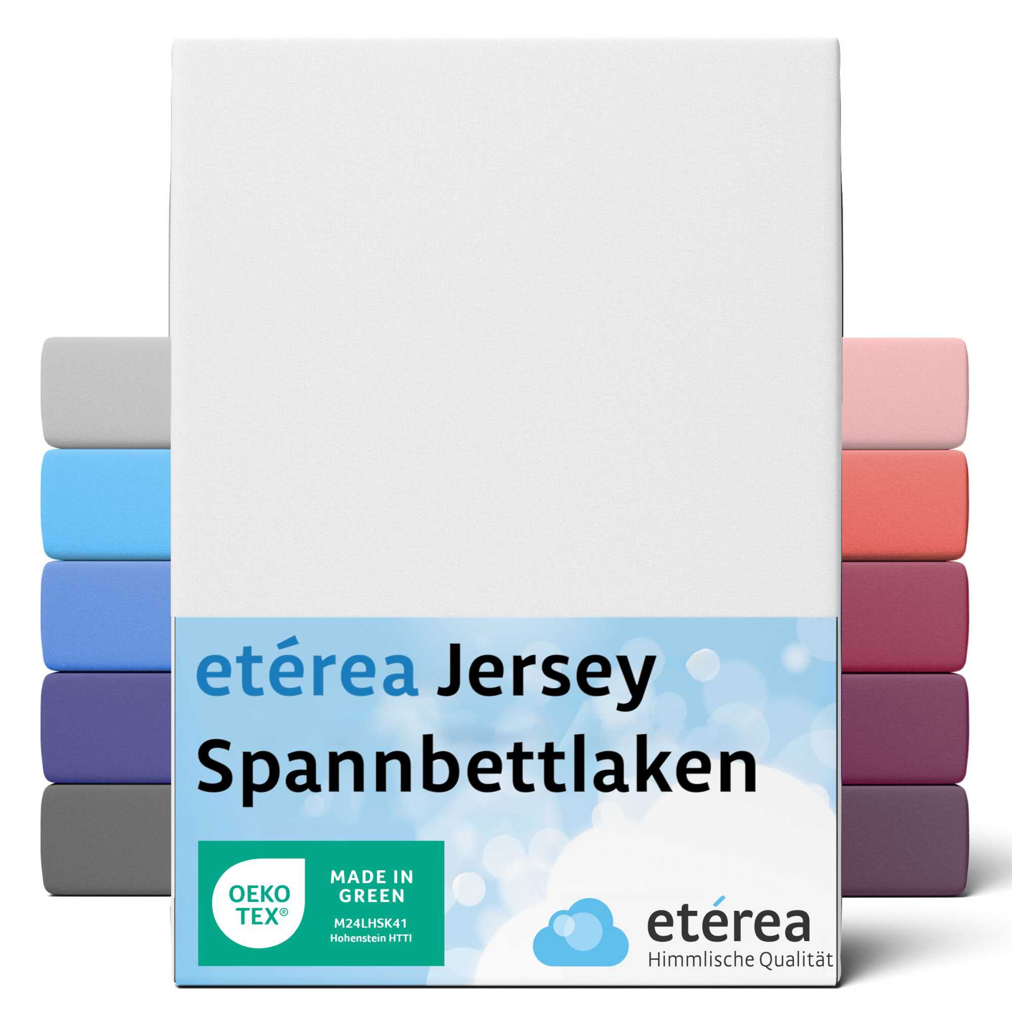 Bild von etérea Himmlische Qualität Spannbettlaken etérea Comfort Jersey Spannbettlaken, Jersey, Gummizug: rundum, (1 Stück)