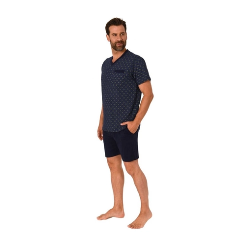 Bild von Herren Schlafanzug Kurzarm Pyjama Shorty von Normann