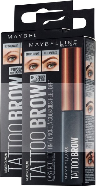 Bild von MAYBELLINE NEW YORK Augenbrauen-Gel »Tattoo Brow«, (2 tlg.), mit langem Farbeffekt