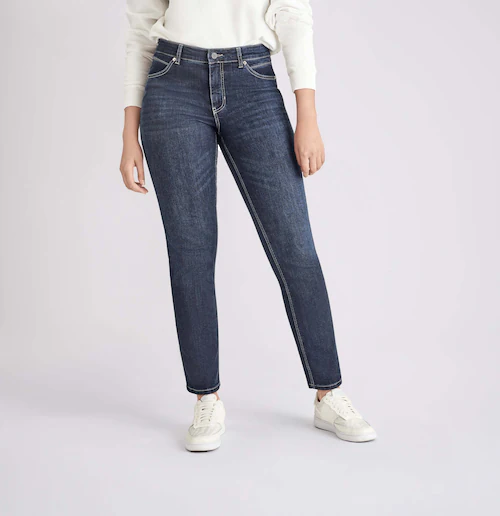 Bild von MAC Melanie Jeans, Straight Fit, Gürtelschlaufe, für Damen, blau, 38/L28