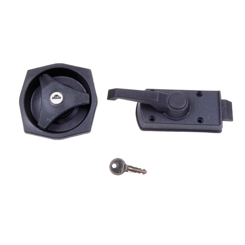 Bild von Caravan Türschloss komplett schwarz für 25-35mm Wandstärke
