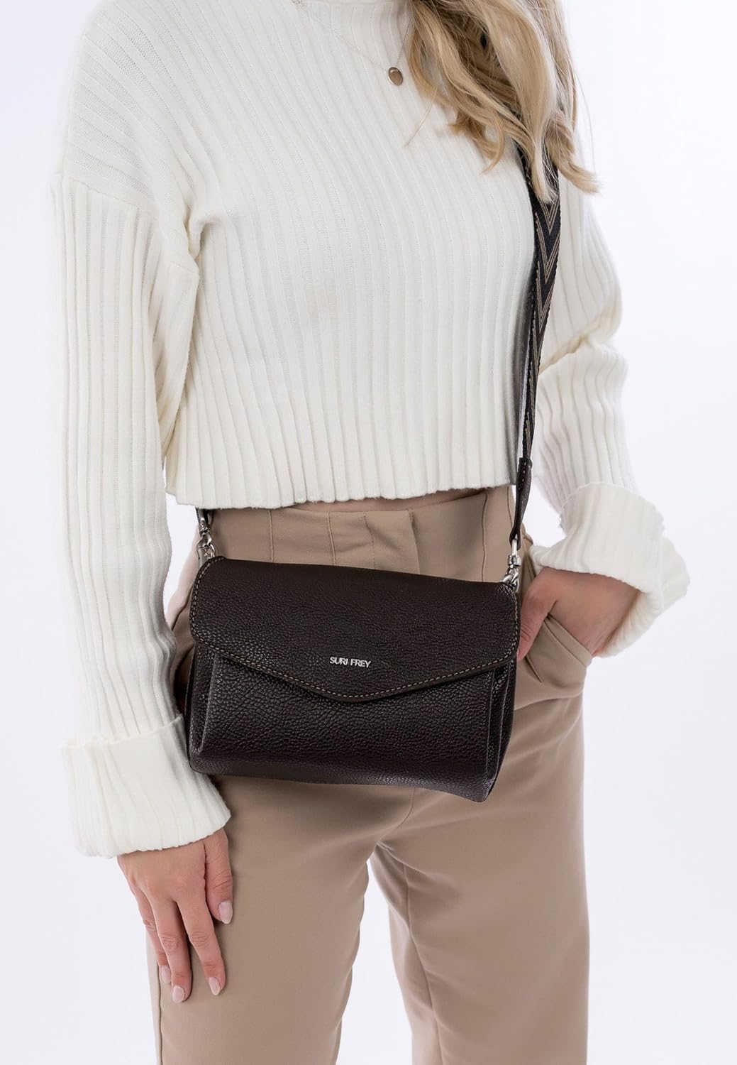 Bild von SURI FREY Umhängetasche SFY Cathy 14420 Damen Handtaschen Uni darkred 606