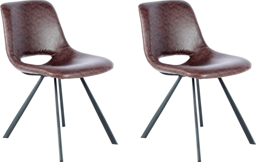 Bild von Kayoom Stuhl "Josephine 325 2er-Set, zeitloses Design, mit geometrischer Aussparung", (Set), 2 St., pflegeleicht, schlicht, weiche Polsterung für angenehmes Sitzgefühl
