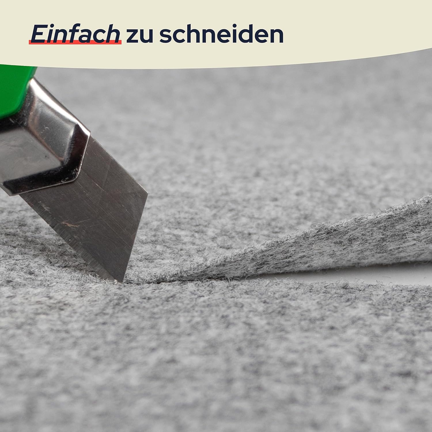 Bild von Nadelfilz Teppich-Boden Nadelfilz Teppich-Boden RIPS MALTA B1 als Meterware - B1 als Meterware - Blau, 2,00m x 11,00m, Schwer Entflammbarer, Gerippter Bodenbelag für Messe & Event