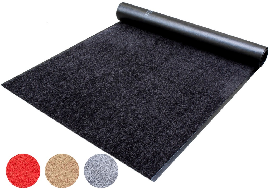 Bild von Primaflor Sauberlauf nach Maß - CLEAN, Schwarz, 1,20m x 5,50m, Rutschfester Schmutzfangläufer Meterware, Robuster Küchenläufer, Zuschneidbarer Teppichläufer, Eingangsmatte für Flur und Windfang