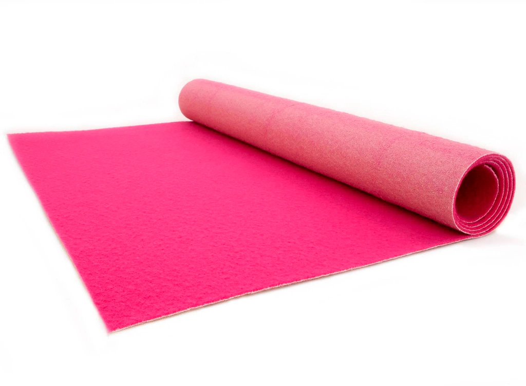 Bild von Primaflor-Ideen in Textil Läufer "PODIUM", rechteckig, 2,6 mm Höhe, Breite 100 cm, robuster Nadelfilz, Uni-Farben