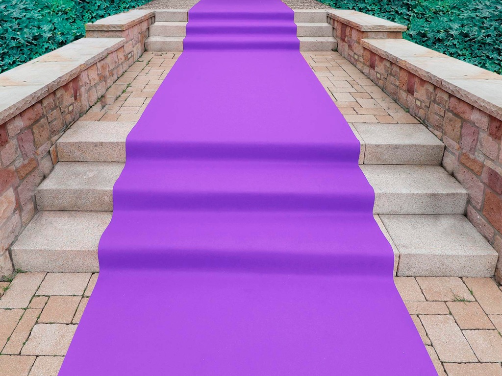 Bild von Primaflor-Ideen in Textil Läufer "PODIUM", rechteckig, 2,6 mm Höhe, Breite 200 cm, Nadelfilz, Uni-Farben, ideal für Veranstaltungen