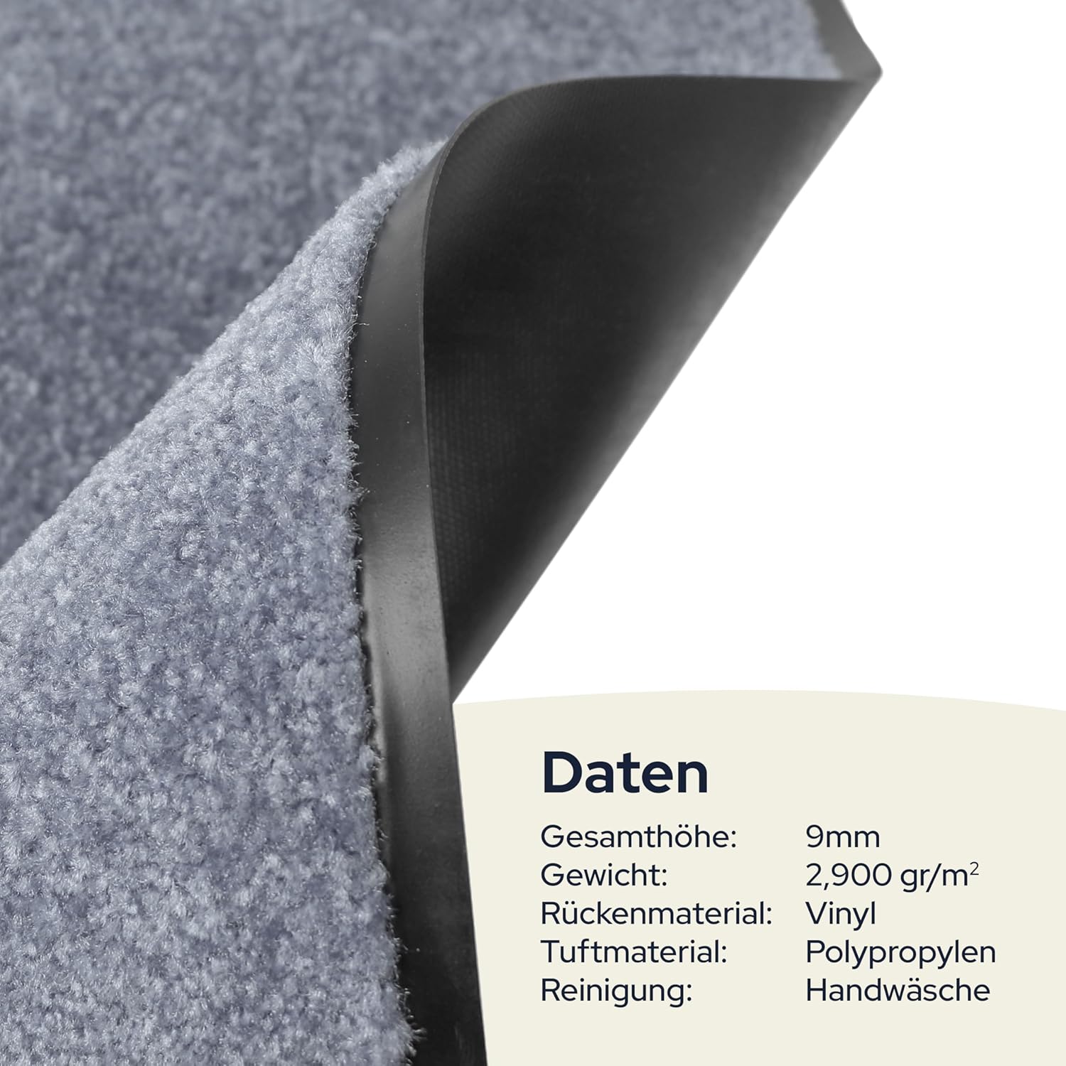 Bild von Primaflor Sauberlauf nach Maß - CLEAN, Beige, 0,90m x 13,00m, Rutschfester Schmutzfangläufer Meterware, Robuster Küchenläufer, Zuschneidbarer Teppichläufer, Eingangsmatte für Flur und Windfang