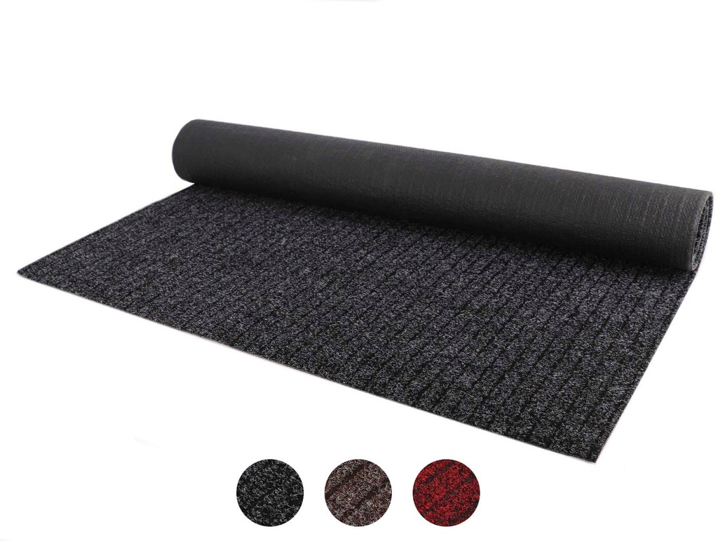 Bild von Primaflor Sauberlauf nach Maß - Valencia, Anthrazit, 2,00m x 3,50m, Rutschfester Schmutzfangläufer Meterware, Robuster Küchenläufer, Zuschneidbarer Teppichläufer, Eingangsmatte für Flur und Windfang