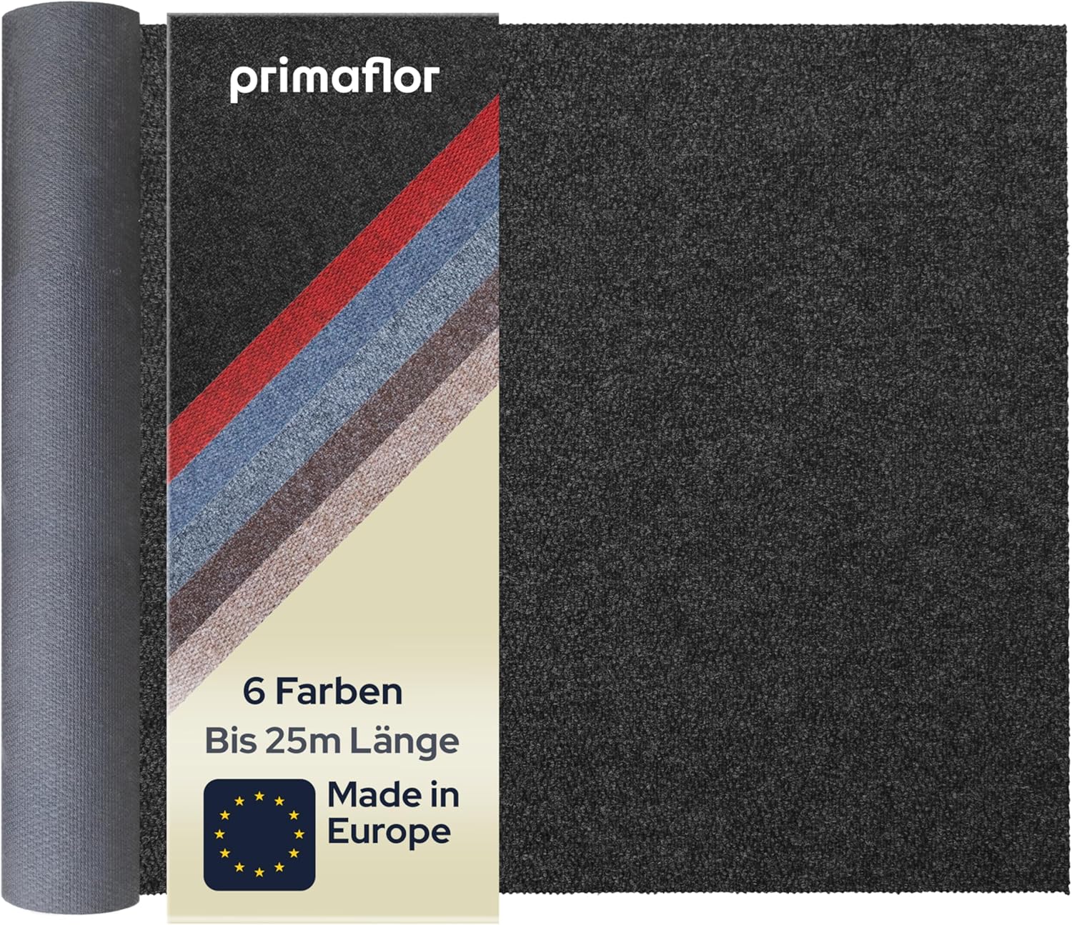 Bild von Primaflor Sauberlauf nach Maß - PICOLLO, Anthrazit, 1,00m x 4,50m, Rutschfester Schmutzfangläufer Meterware, Robuster Küchenläufer, Zuschneidbarer Teppichläufer, Eingangsmatte für Flur und Windfang