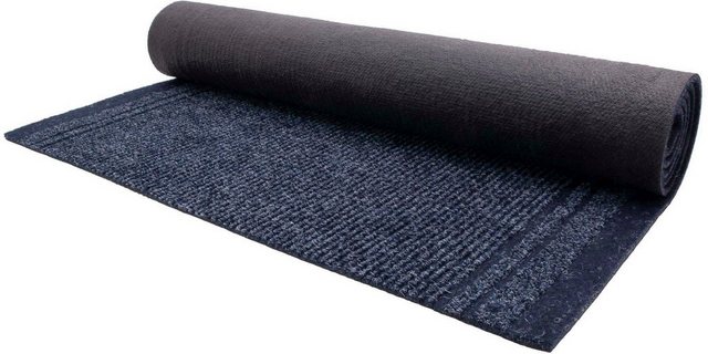 Bild von Primaflor Sauberlauf - Malaga, Blau, 0,66m x 5,50m, Rutschfester Schmutzfangläufer Meterware, Schmaler Küchen-Läufer nach Maß, Zuschneidbarer Teppichläufer, Eingangsmatte für Flur und Windfang