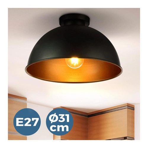 Bild von Jago® Deckenleuchte mit Lampenschirm - LED, E27, 60W, IP20